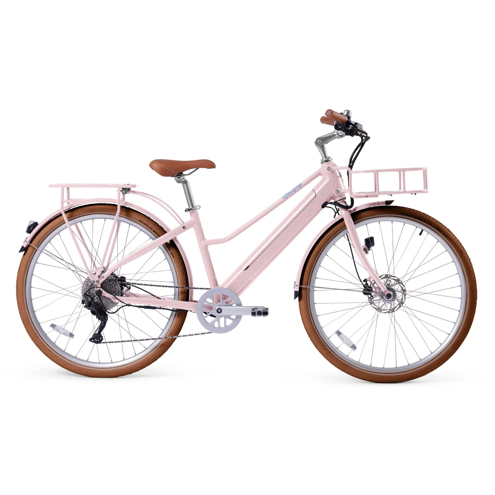 Bluejay Premiere Lite - Blush Pink Electric Bike - Image 7
