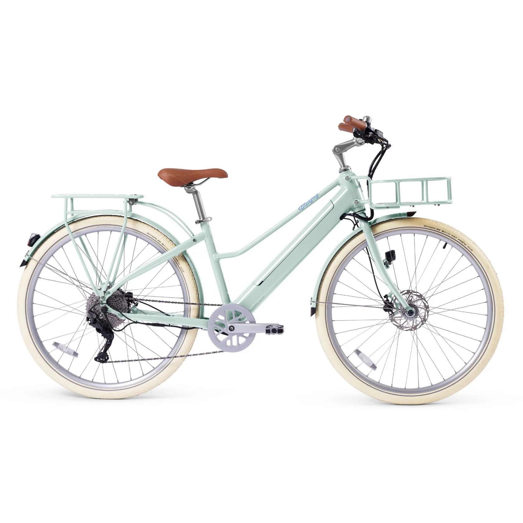 Bluejay Premiere Lite - Mint Green Electric Bike - Image 12