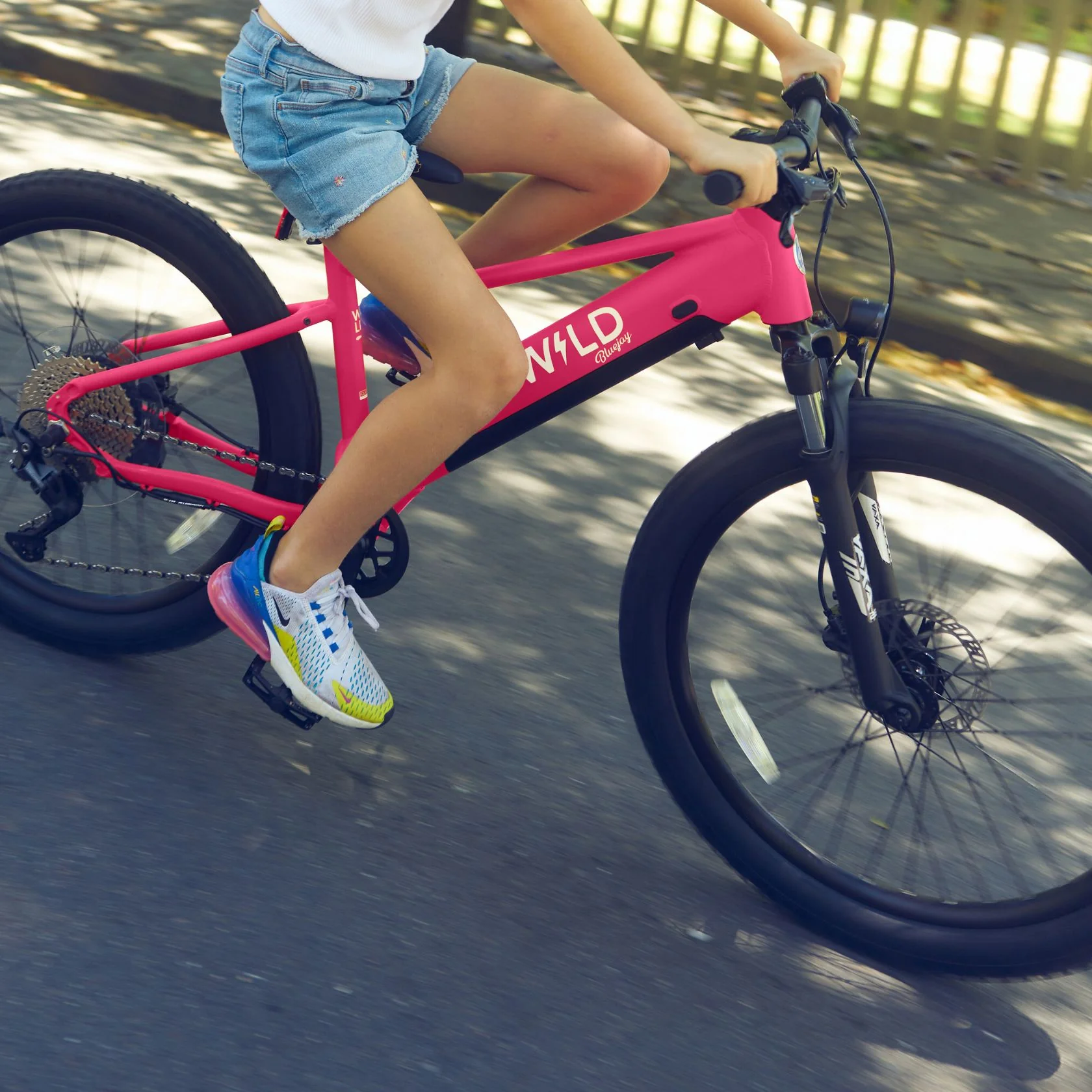 Bluejay WILD - Kids Hot Pink Electric Bike - Image 5